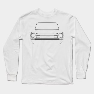 Simca 1501 classic car black outline graphic Long Sleeve T-Shirt